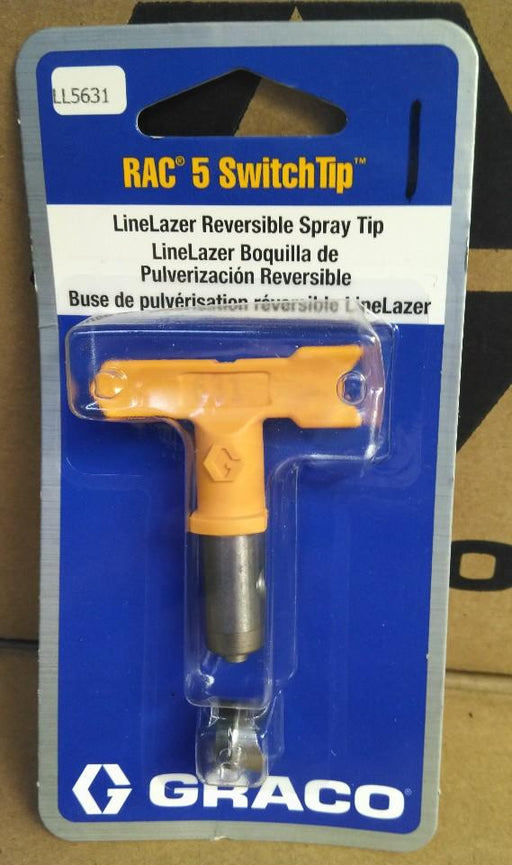 Graco LineLazer RAC 5 SwitchTip, 631 in blue and gray packaging